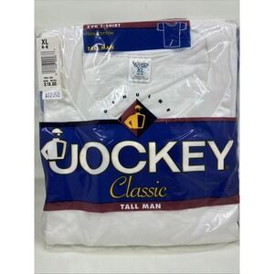 Vintage 2 Pack Jockey‎ Classic Tall Man Crew Neck T Shirt Mens Size 46-48 XL